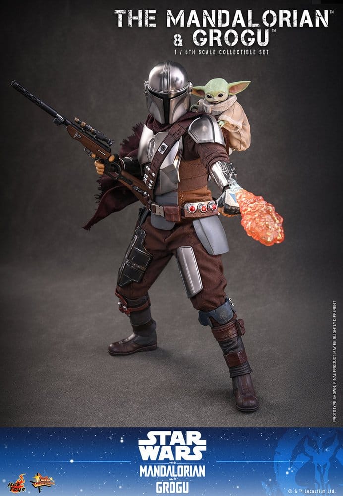 Star Wars: The Mandalorian & Grogu Movie Masterpiece Action Figure 1/6 The Mandalorian and Grogu 31 cm - Hot Toys Action Figures