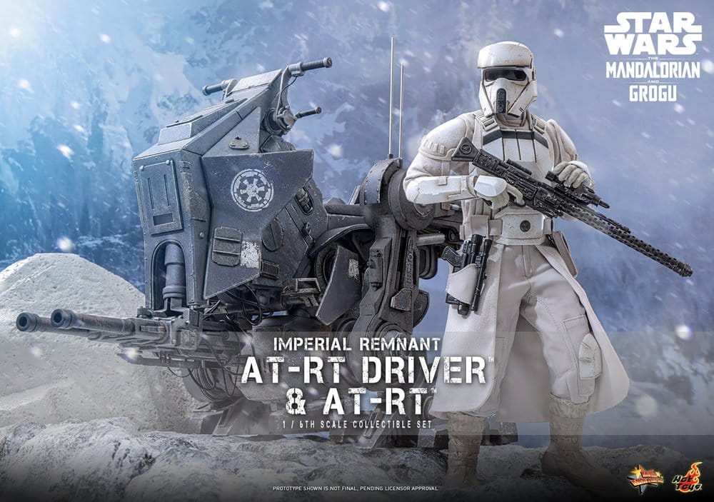 Star Wars: The Mandalorian & Grogu Movie Masterpiece Action Figure Set 1/6 Imperial Remnant AT-RT Driver & AT-RT