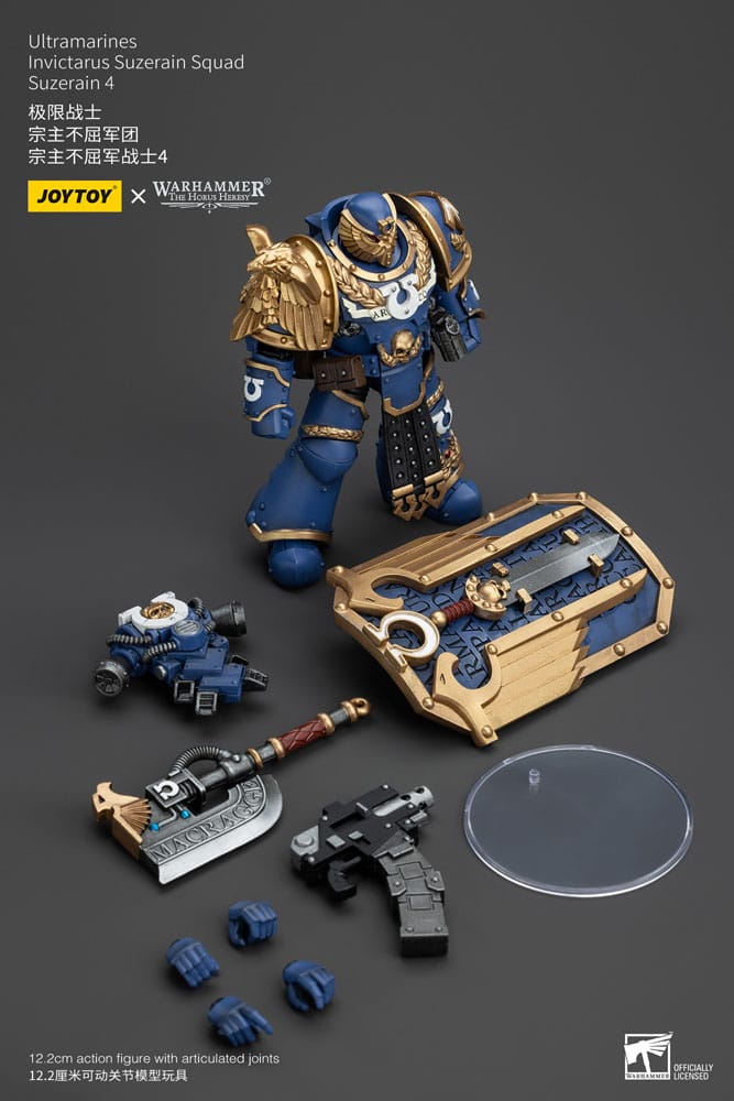 Warhammer The Horus Heresy Action Figure 1/18 Ultramarines Invictarus Suzerain Squad Suzerain 4 12 cm - Joy Toy Action Figures