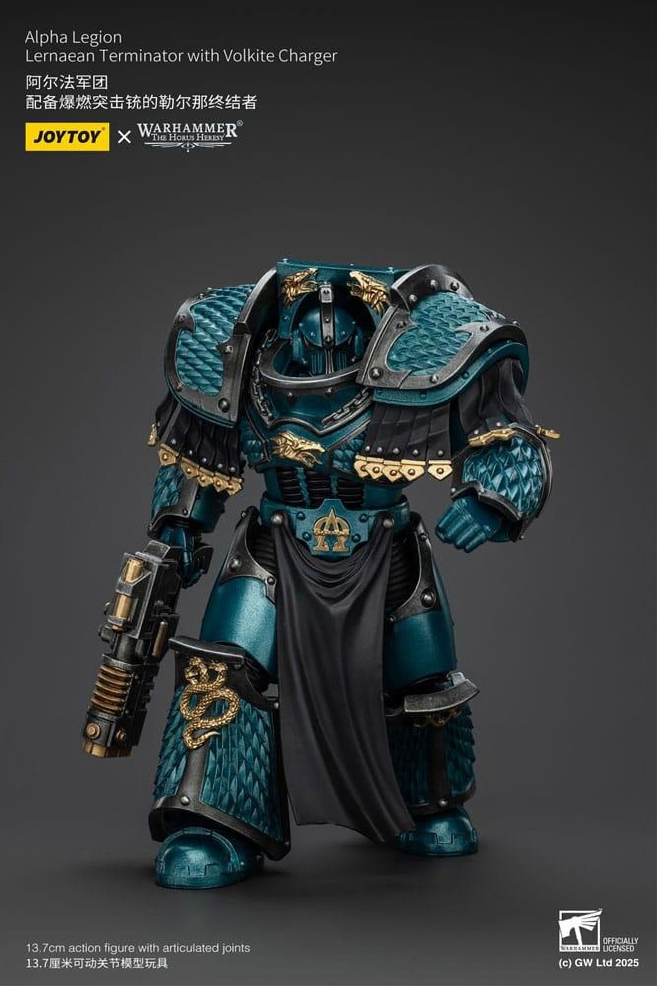 Warhammer The Horus Heresy Action Figure Alpha Legion Lernaean Terminator with Volkite Charger 20 cm - Joy Toy Action Figures