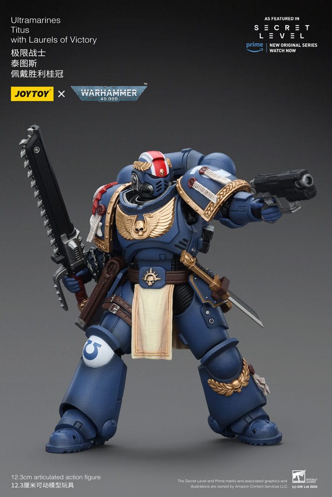 Warhammer 40,000 Action Figure Ultramarines Titus with Laurels of Victory 13 cm