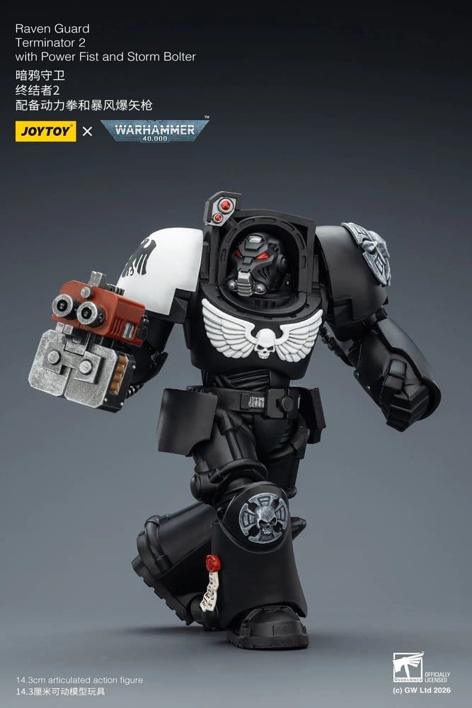 Warhammer 40,000 Action Figure Raven Guard Terminator 2 with Power Fist and Storm Bolter 14 cm - Joy Toy Action Figures