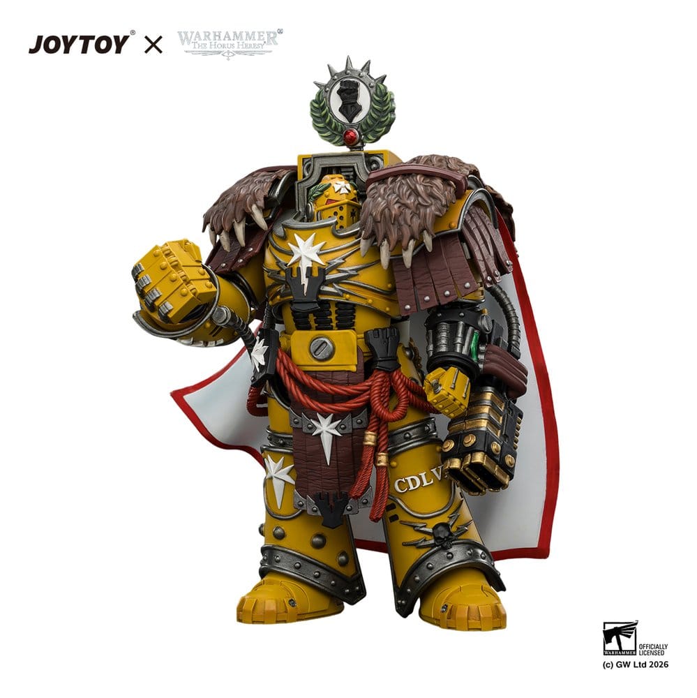 Warhammer Action Figure Imperial Fists Lord Castellan Evander Garrius, The Tyrant of Cthonia 14 cm - Joy Toy Action Figures