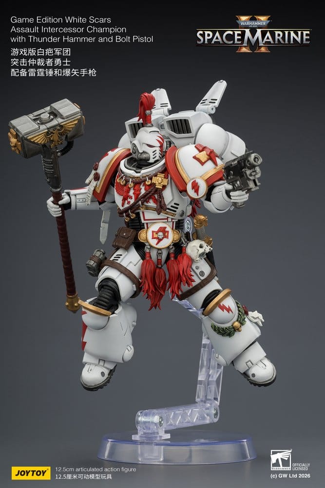 Warhammer Action Figure Game Edition White Scars Assault Intercessor Champion 13 cm - Joy Toy Action Figures