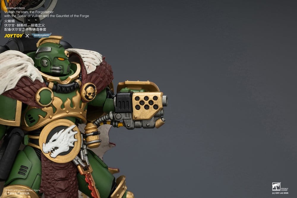 Warhammer Action Figure Salamanders Vulkan He'stan, the Forgefather 13 cm - Joy Toy Action Figures