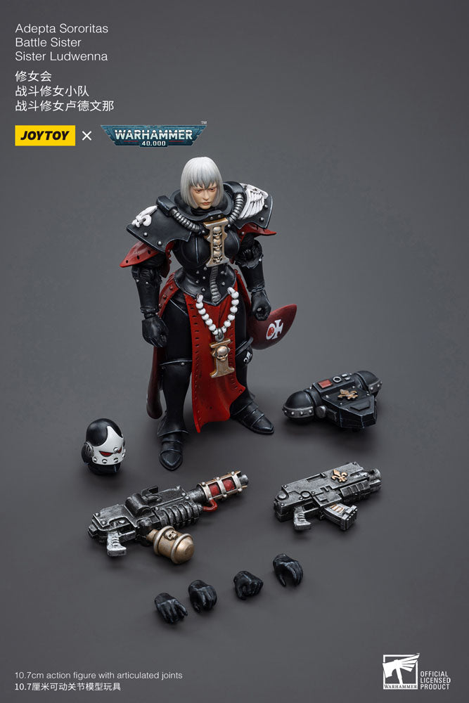Warhammer 40k Action Figure 1/18 Adepta Sororitas Battle Sister Sister Ludwenna - Joy Toy Action Figures