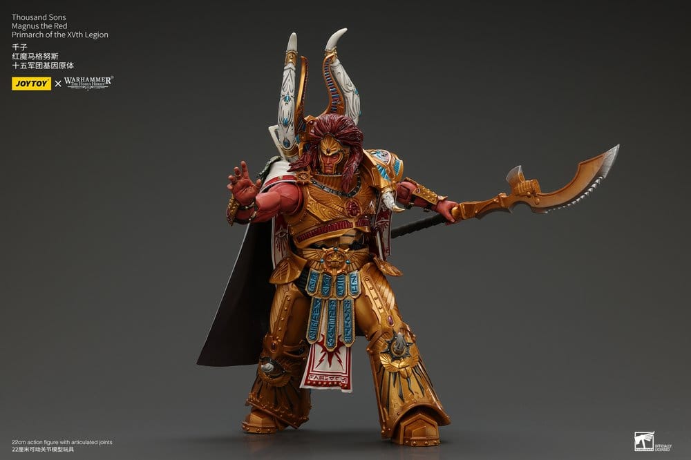 Warhammer The Horus Heresy Action Figure 1/18 Thousand sons Magnus the Red Primarch of the XVth Legion 22 cm - Joy Toy Action Figures