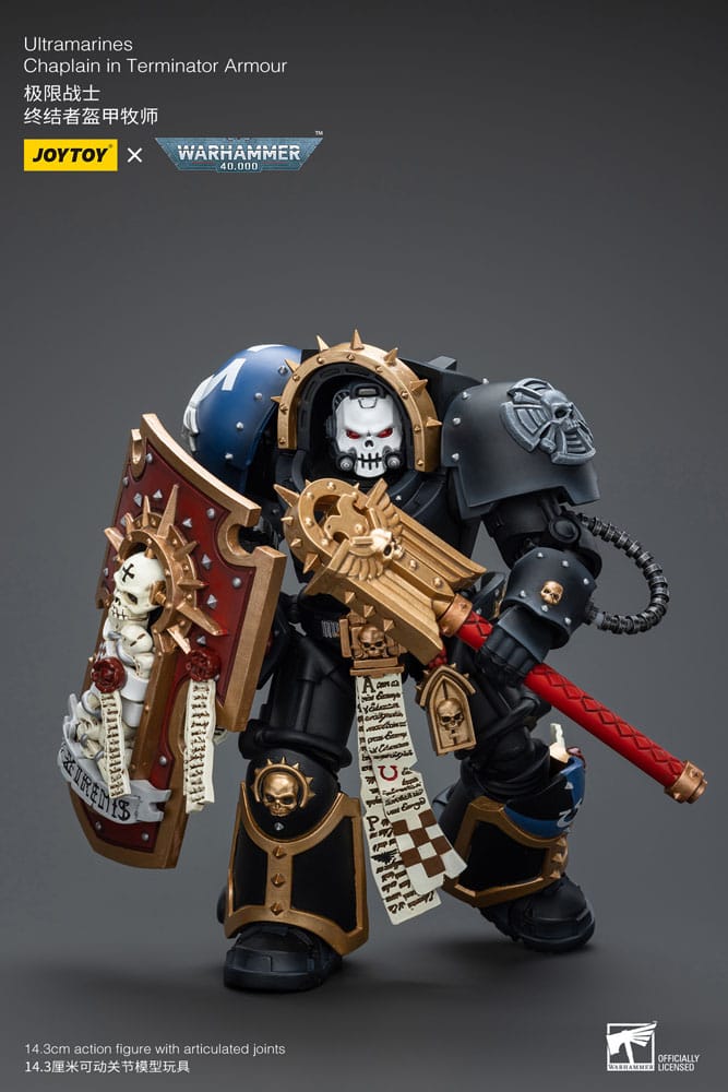Warhammer 40k Action Figure 1/18 Ultramarines Chaplain in Terminator Armour 12 cm - Joy Toy Action Figures