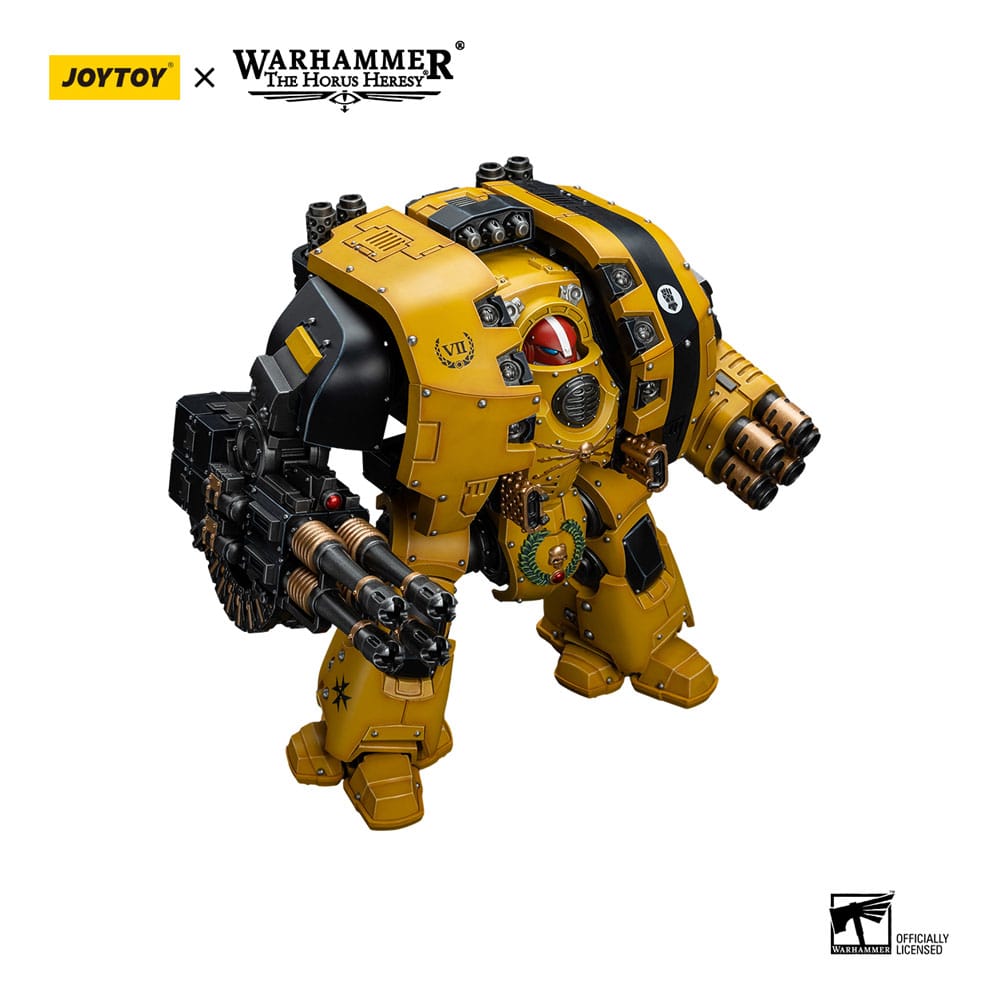 Warhammer The Horus Heresy Action Figure 1/18 Imperial Fists Leviathan Dreadnought with Cyclonic Melta Lance and Storm Cannon 12 cm - Joy Toy Action Figures