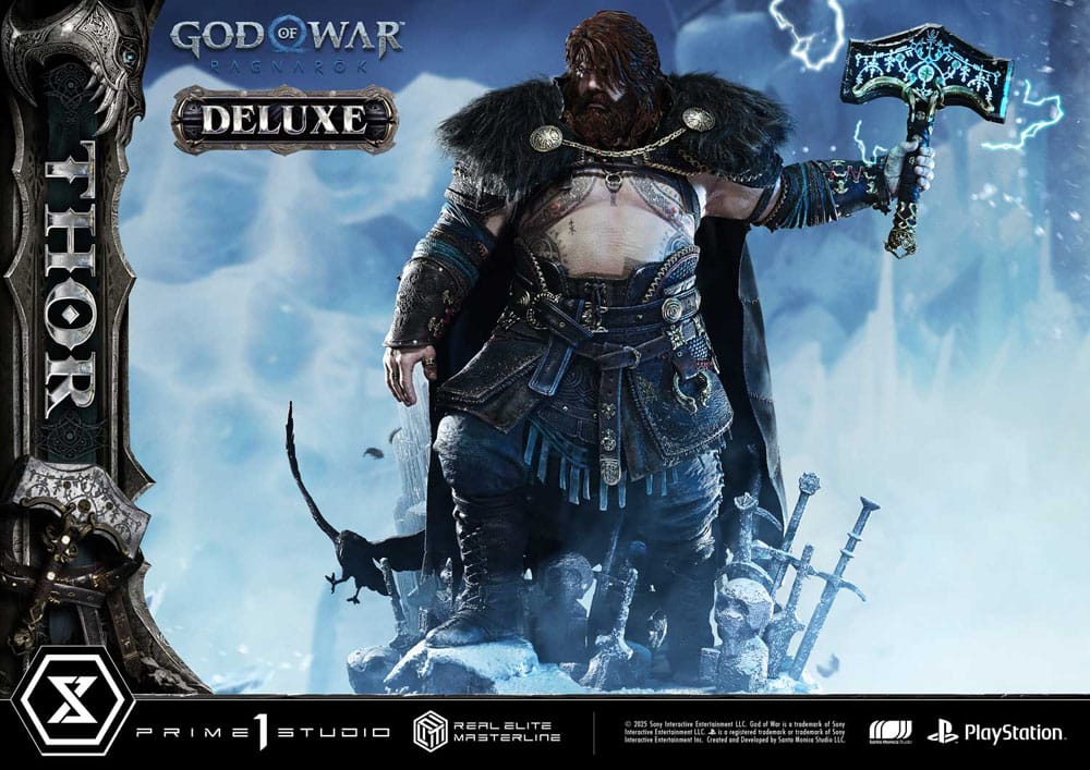 God of War: Ragnarök Real Elite Masterline Series Statue 1/3 Thor Deluxe Version 105 cm - Prime 1 Studio Statues & Busts