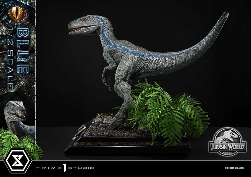 Jurassic World: Fallen Kingdom (Film) Legacy Museum Collection Statue 1/2 Blue 88 cm - Prime 1 Studio Statues