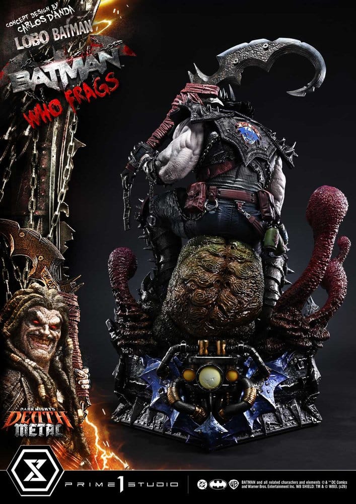 Dark Nights: Death Metal Museum Masterline Statue 1/3 Lobo Batman: Batman Who Frags Deluxe Version 81 cm