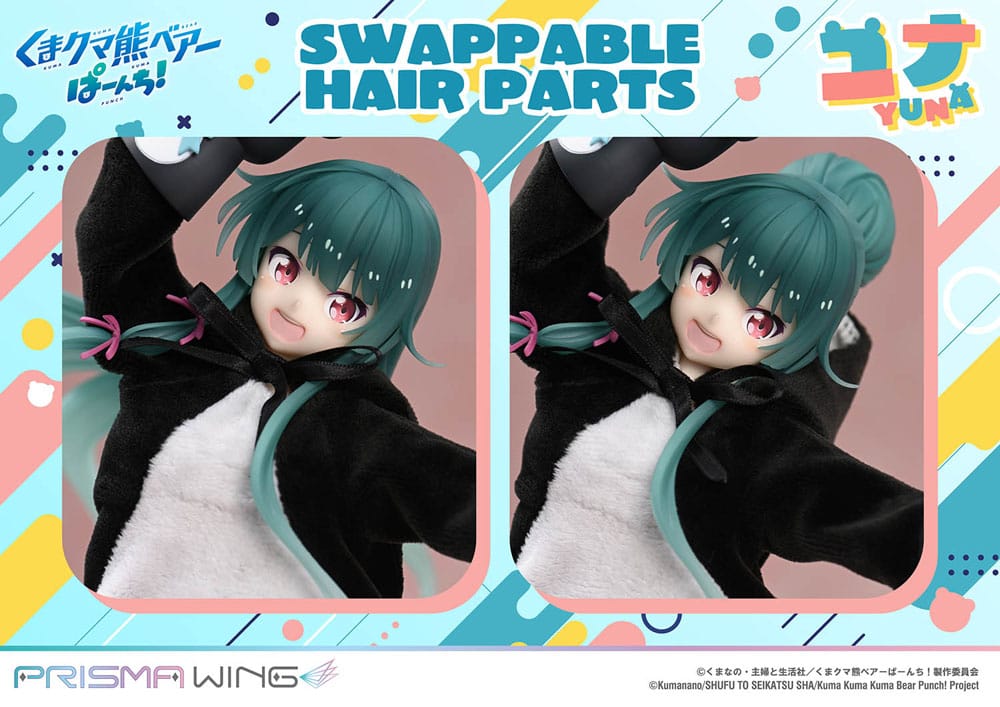 Kuma Kuma Kuma Bear Punch! Prisma Wing PVC Statue 1/7 Yuna Deluxe Version 28 cm - Prime 1 Studio Statues