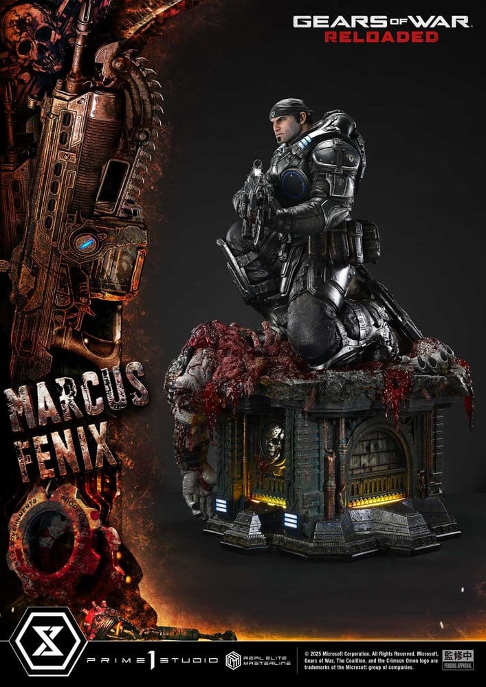 Gears of War: Reloaded Real Elite Masterline Series Statue 1/3 Marcus Fenix Ultimate Version 97 cm - Prime 1 Studio Statues & Busts