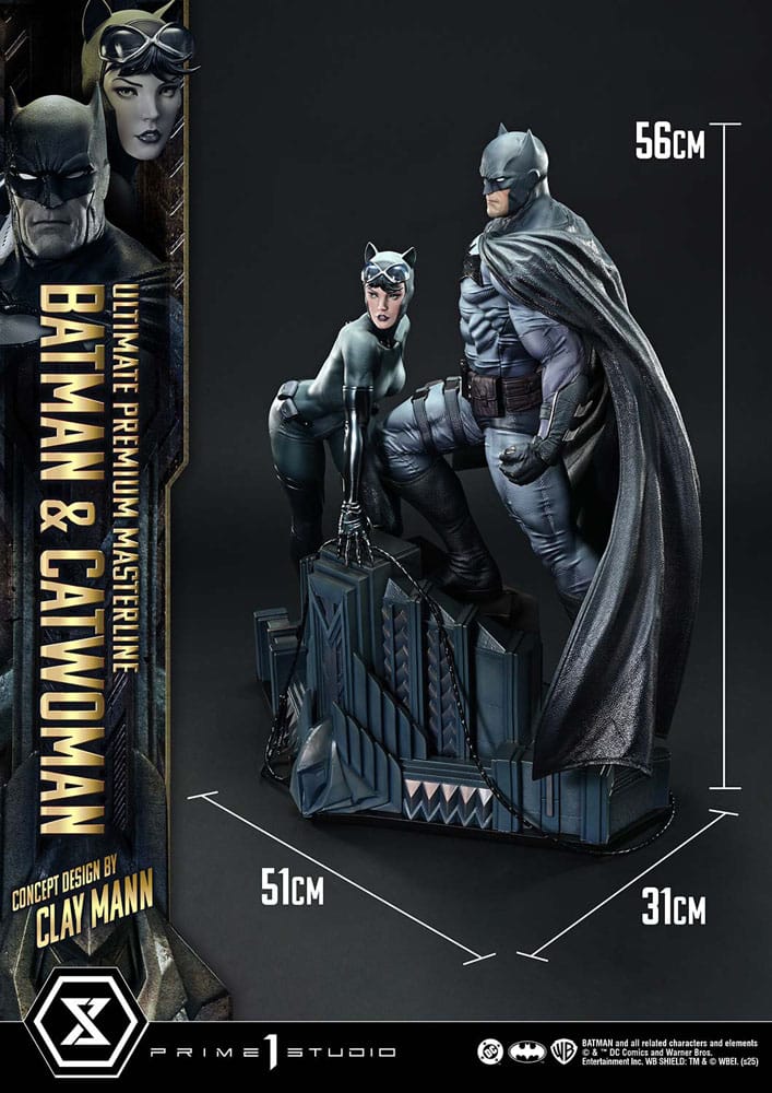 DC Comics Ultimate Premium Masterline Series Statue 1/4 Batman & Catwoman (Concept Design by Clay Mann) 56 cm - Prime 1 Studio Statues & Busts