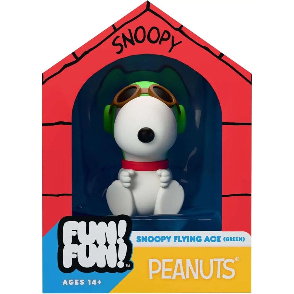 Vintage Peanuts Fun! Fun! Mini Figure Snoopy (Green Hat Flying Ace) - Super7 Mini Figures