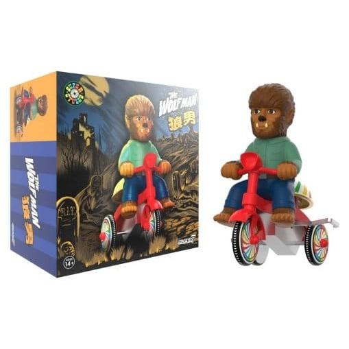 Universal Monsters Super Cycles Vehicle The Wolf Man (Brown w/ Red Trike) - Super7 Vehicles