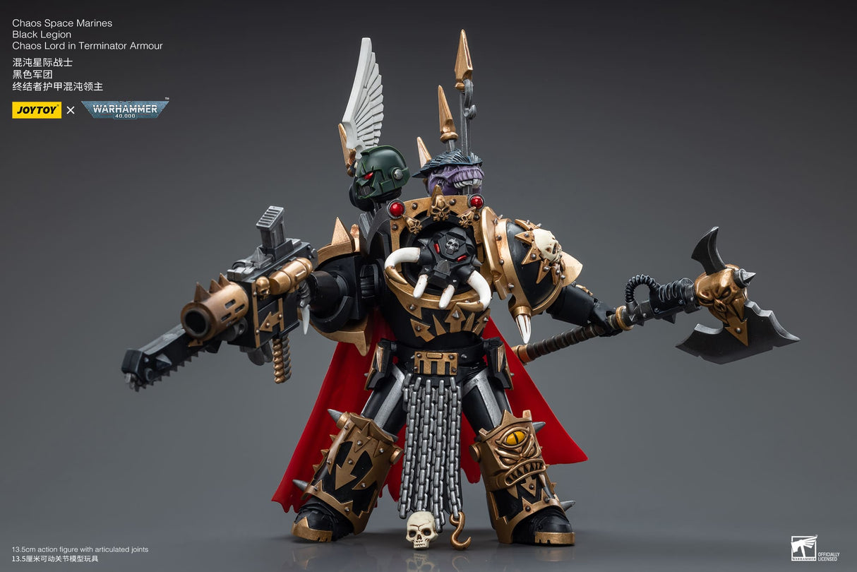 Warhammer 40k: Black Legion: Chaos Lord In Terminator Armour-Joy Toy