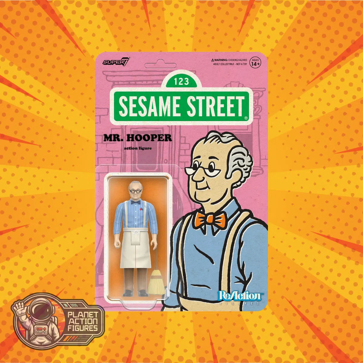 Sesame Street: Mr Hooper: Wave 03: ReAction: Action Figure: Super7