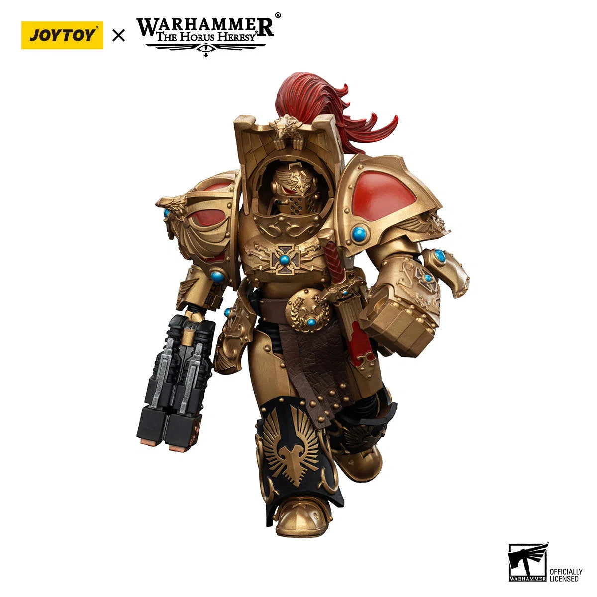 Warhammer: The Horus Heresy: Legio Custodes: Aquilon Terminator Squad: Aquilon With Twin-Linked Adrathic Destructor: Action Figure: Joy Toy