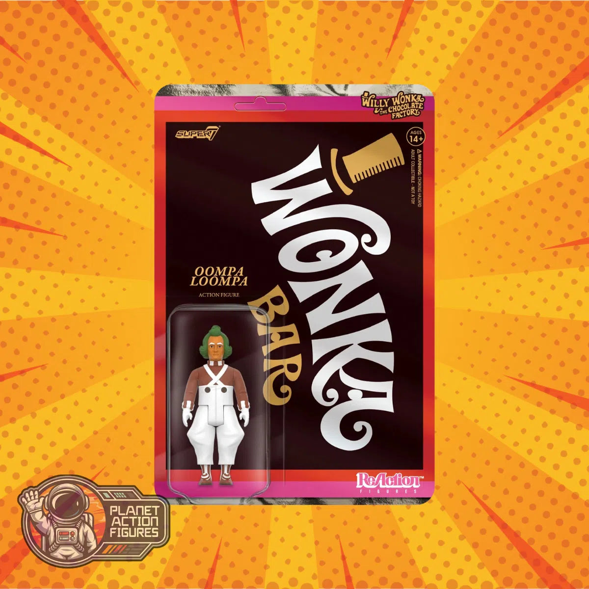 Willy Wonka & The Chocolate Factory (1971): Oompa Loompa: Wave 03: ReAction: Action Figure: Super7