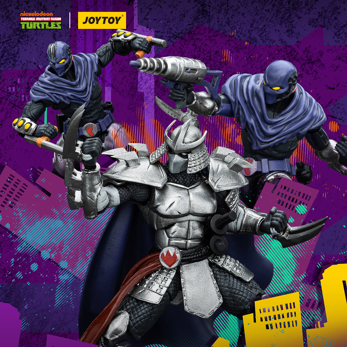 Teenage Mutant Ninja Turtles: Shredder: Footclan A & B: 1/18 Scale: Limited Batch: Joy Toy