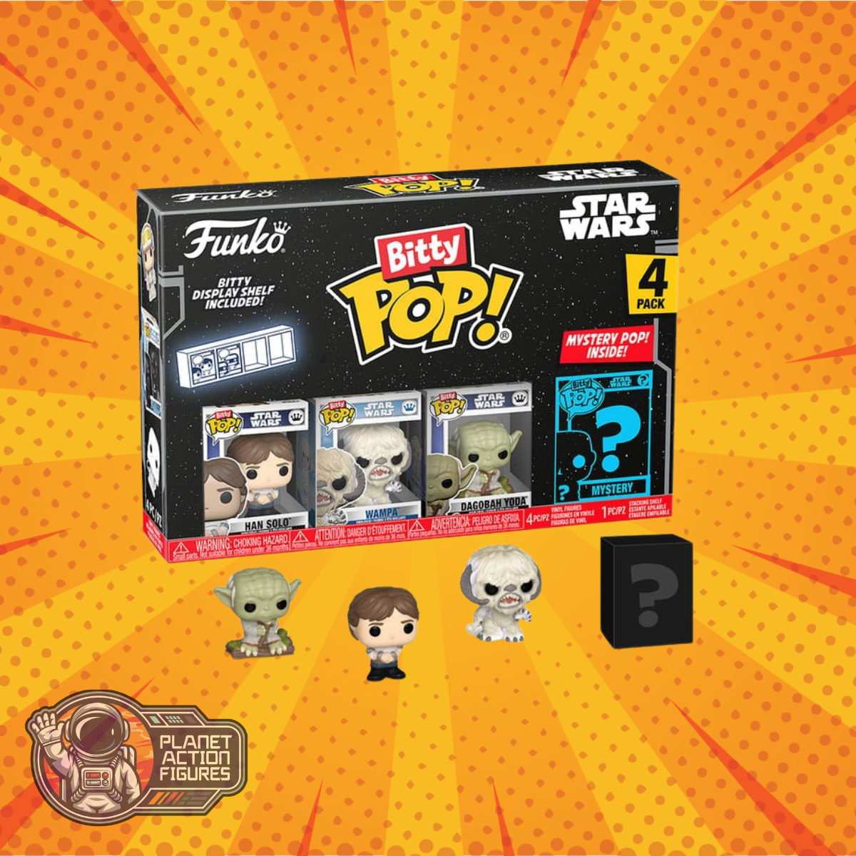 Star Wars: Bitty Pop!: Han Solo: Four-Pack: (Empire Strikes Back): Funko