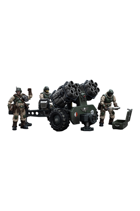 Warhammer 40k: Astra Militarum Ordnance Team with Malleus Rocket Launcher-Joy Toy