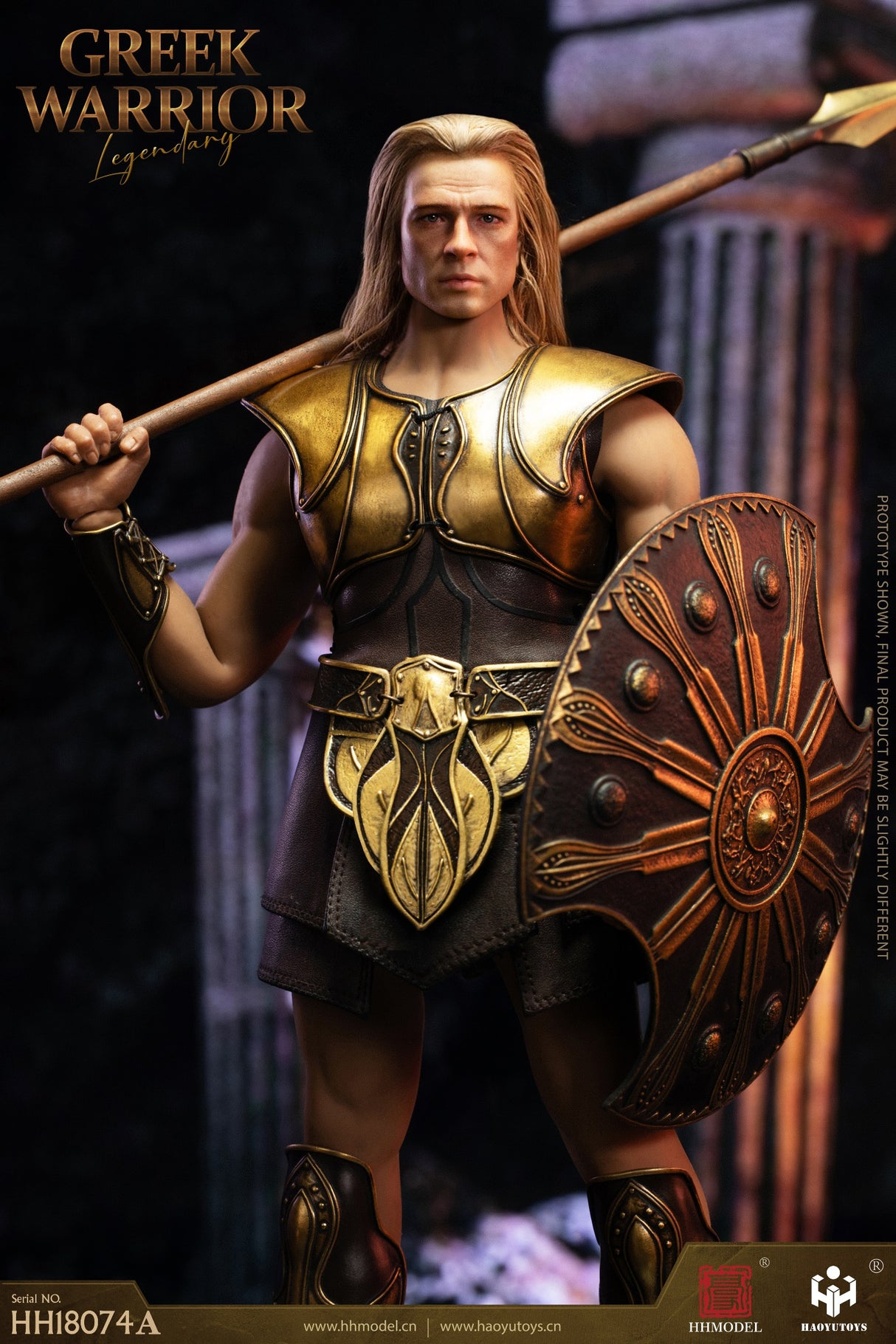 Greek Warrior: Deluxe: Rooted Hair: Sixth Scale Figure-Haoyu Toys