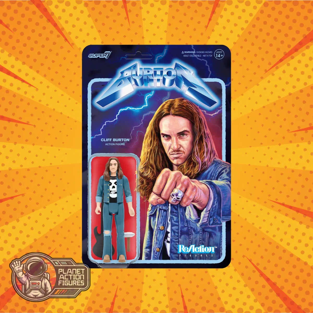 Cliff Burton: Wave 01: ReAction: Action Figure: Super7