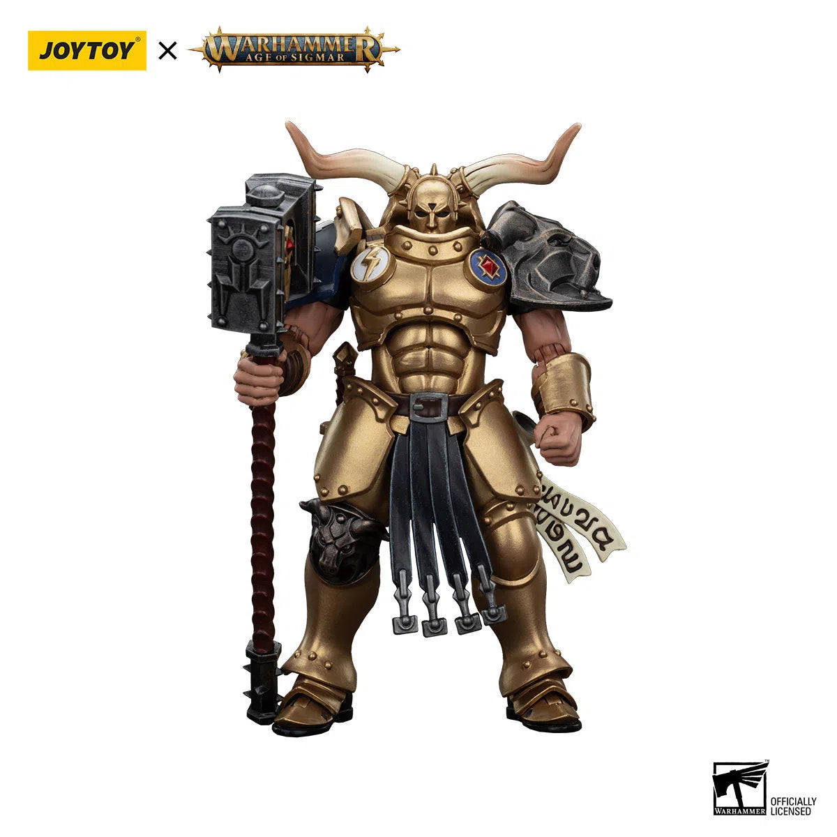 Warhammer: Age Of Sigmar: Stormcast Eternals: The Blacktalons: Rostus Oxen hammer: Action Figure: Joy Toy