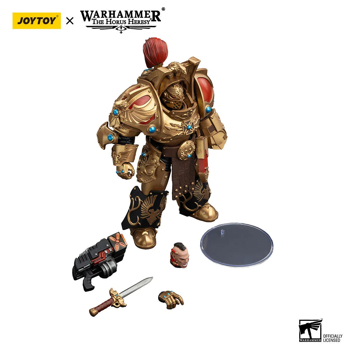 Warhammer: The Horus Heresy: Legio Custodes: Aquilon Terminator Squad: Aquilon With Twin-Linked Adrathic Destructor: Action Figure: Joy Toy