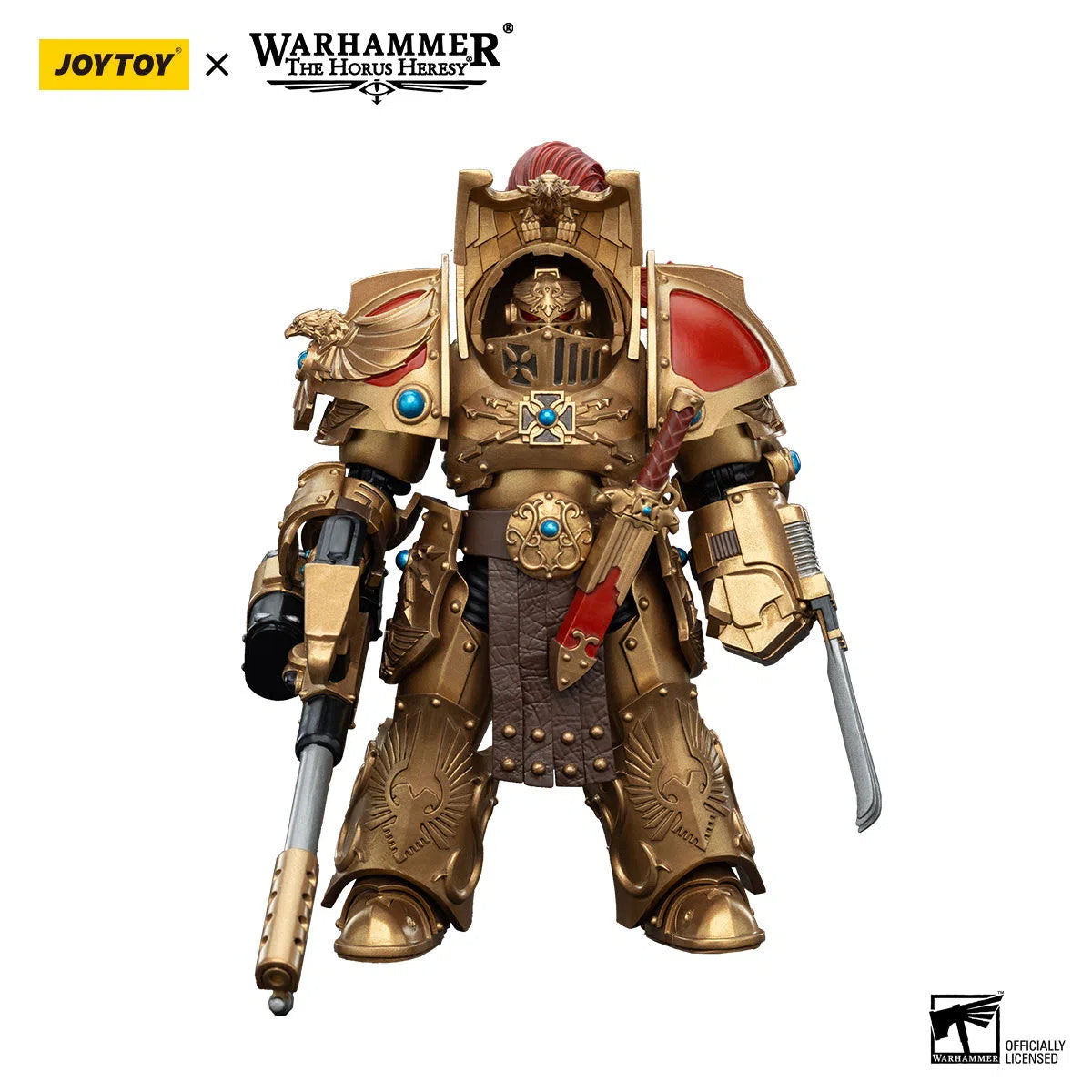 Warhammer: The Horus Heresy: Legio Custodes: Aquilon Terminator Squad: Aquilon With Infernus Firepike: Action Figure: Joy Toy