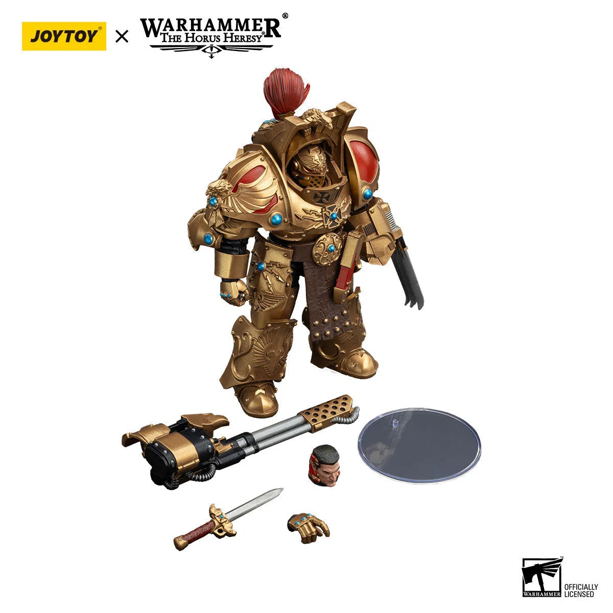 Warhammer: The Horus Heresy: Legio Custodes: Aquilon Terminator Squad: Aquilon With Infernus Firepike: Action Figure: Joy Toy