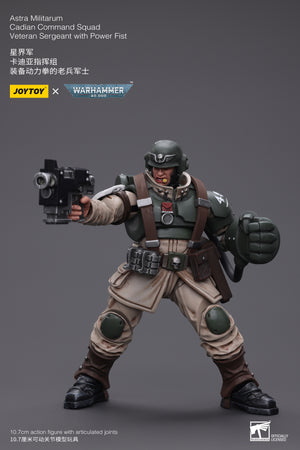 Warhammer 40k: Astra Militarum: Cadian Command Squad: Veteran Sergeant with Power Fist-Joy Toy