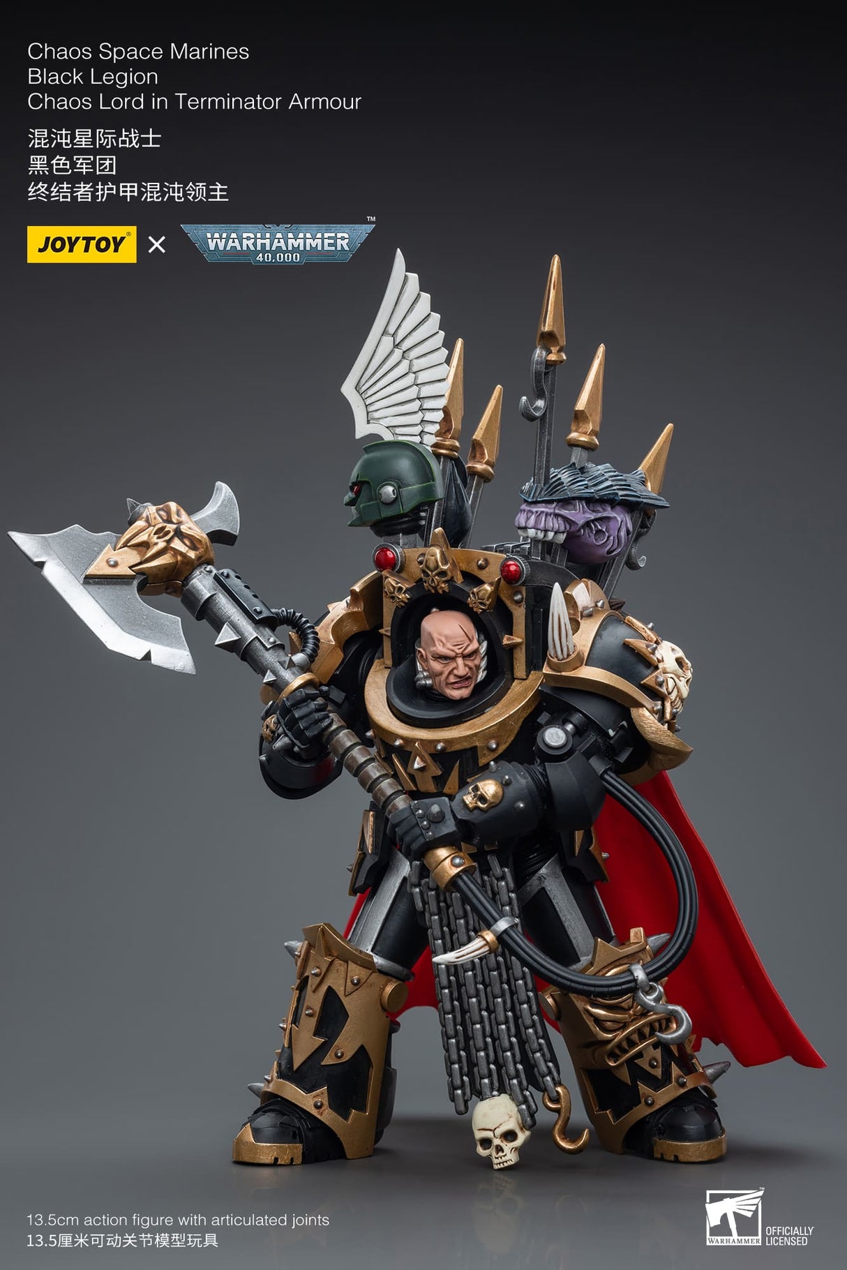 Warhammer 40k: Black Legion: Chaos Lord In Terminator Armour-Joy Toy