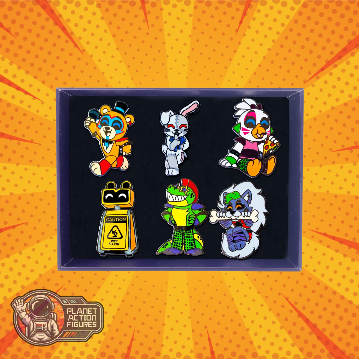 Five Nights At Freddy's: Security Breach: Pin Set: YouTooz