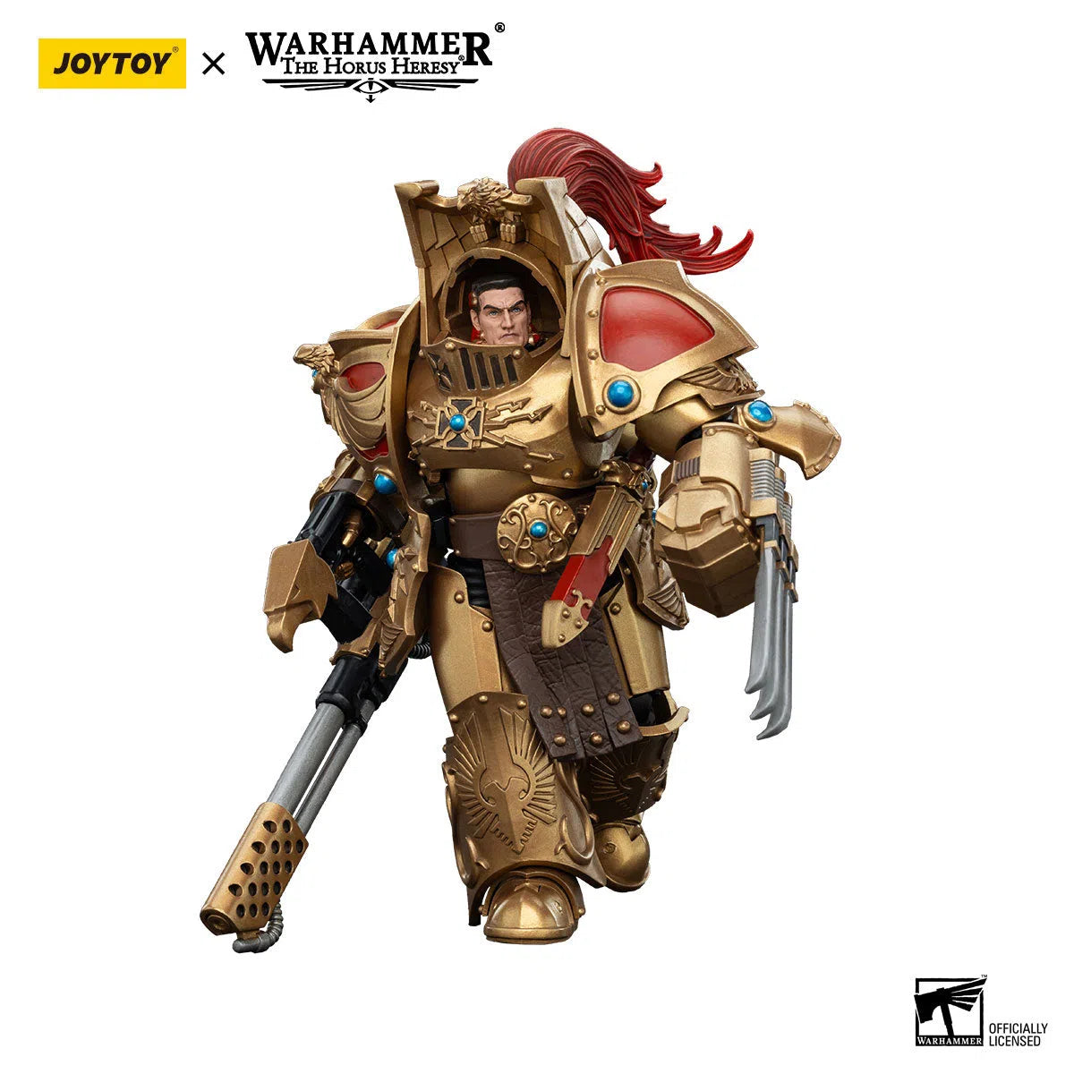 Warhammer: The Horus Heresy: Legio Custodes: Aquilon Terminator Squad: Aquilon With Infernus Firepike: Action Figure: Joy Toy