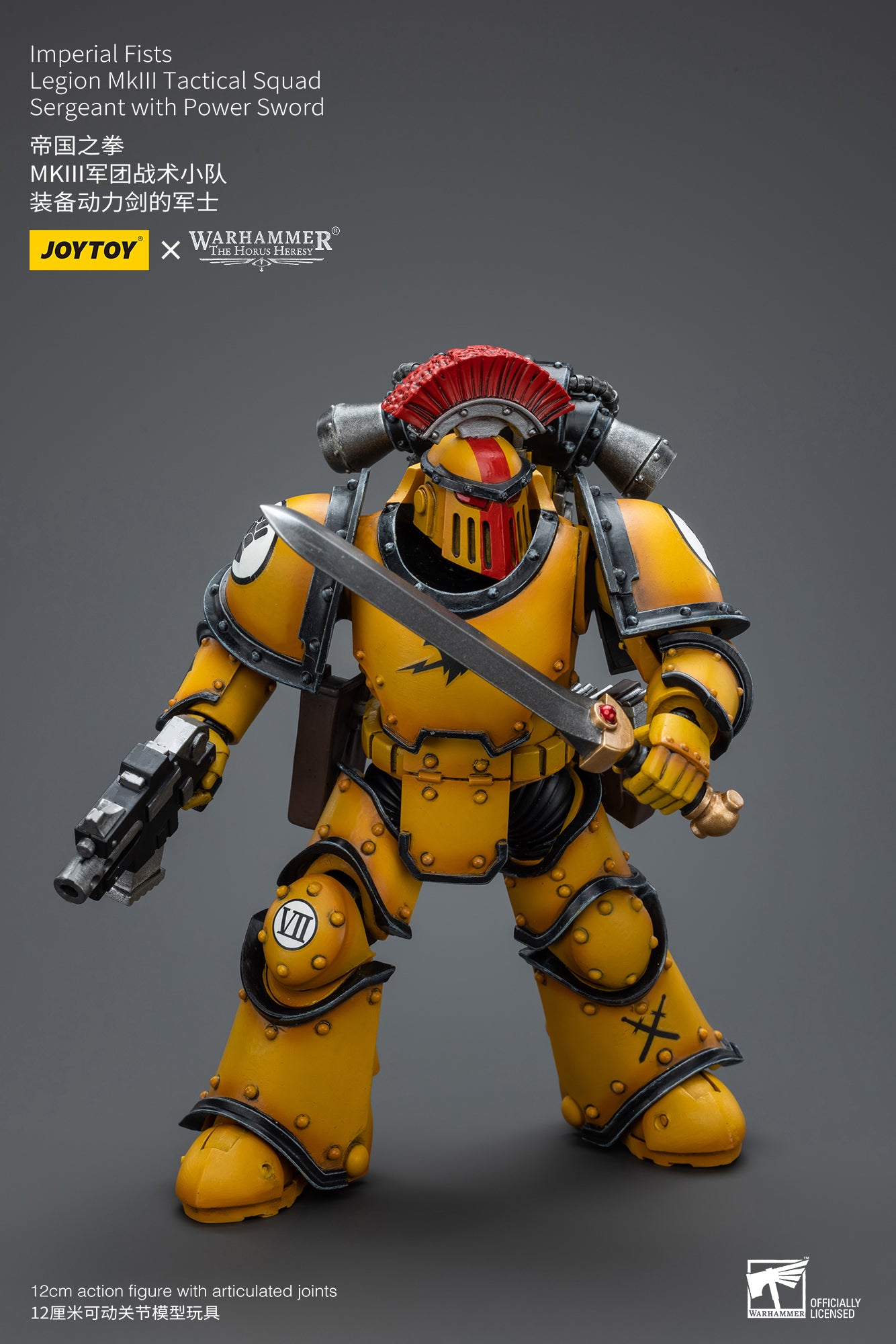 Warhammer: The Horus Hersey: Imperial Fists: Legion MkIII Tactical Squad Sergeant with Power Sword-Joy Toy