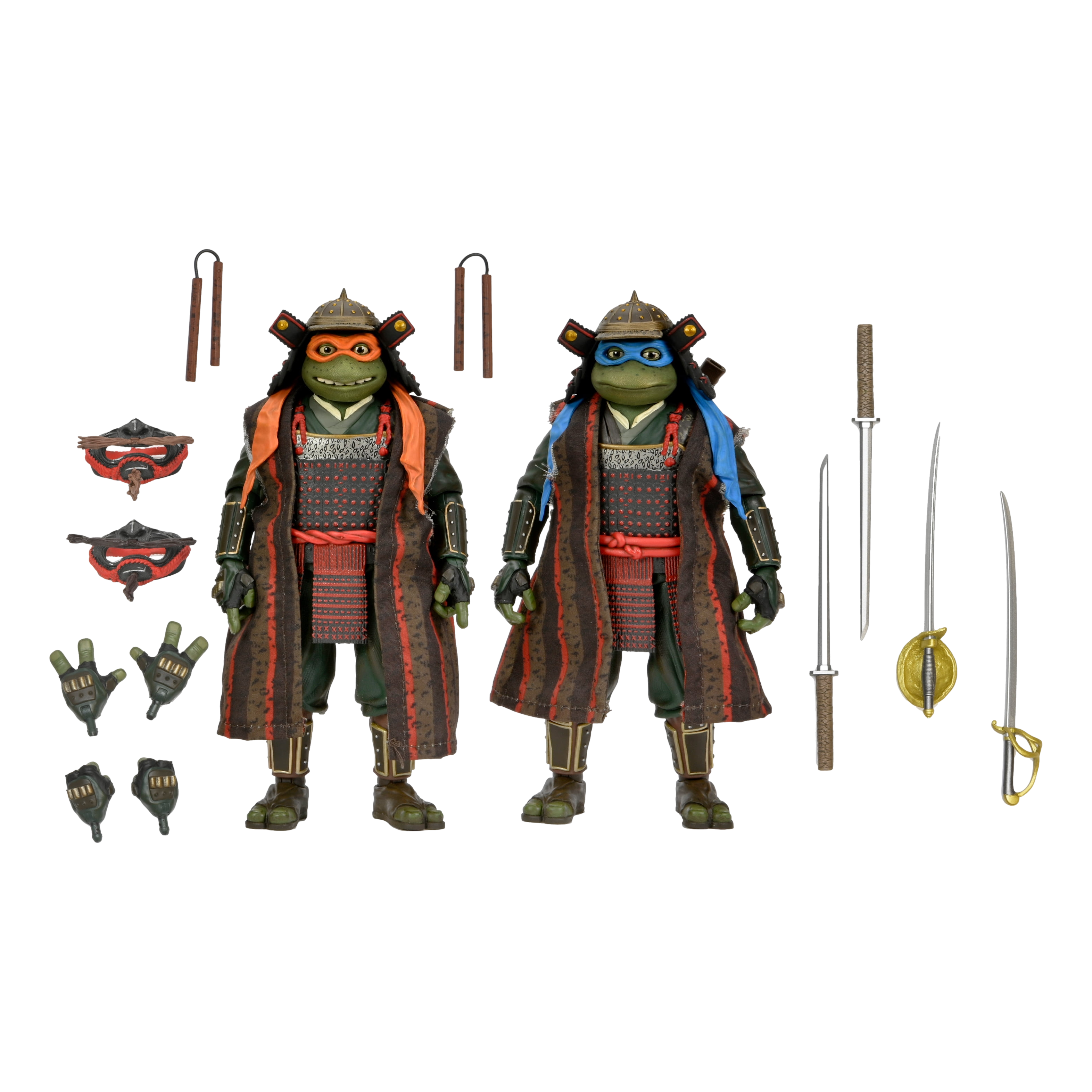 Teenage Mutant Ninja Turtles III: 1993 Movie: Leonardo & Michelangelo: 7" Action Figure 2 Pack (Copy