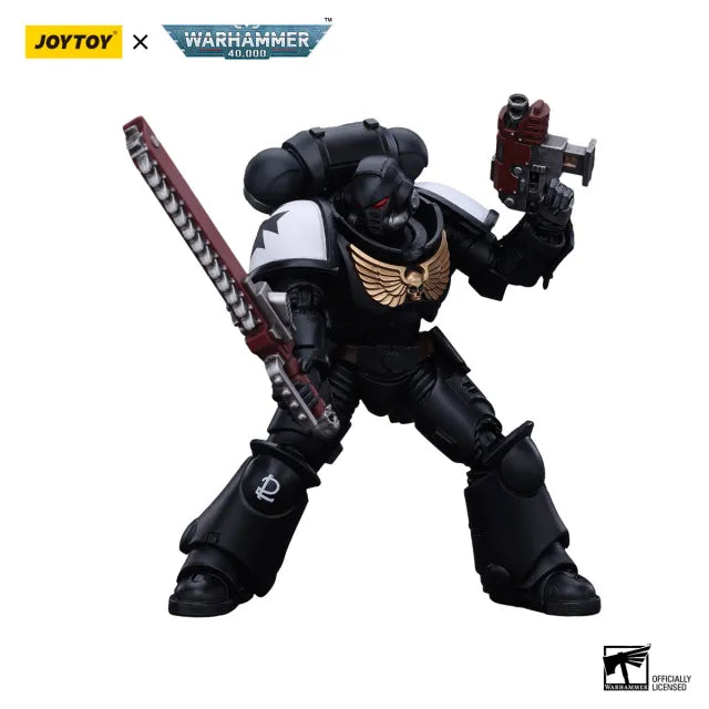 Warhammer 40k: Space Marines: Black Templars: Assault Intercessor: Outriders: Brother Valtus: Action Figure: Joy Toy