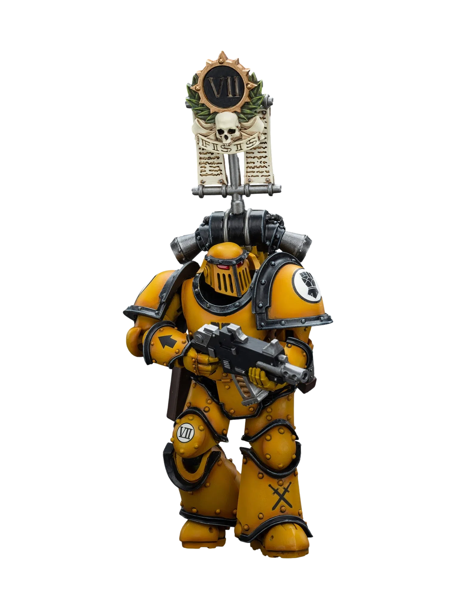 Warhammer: The Horus Hersey: Imperial Fists: Legionary with Legion Vexilla Action Figure Joy Toy
