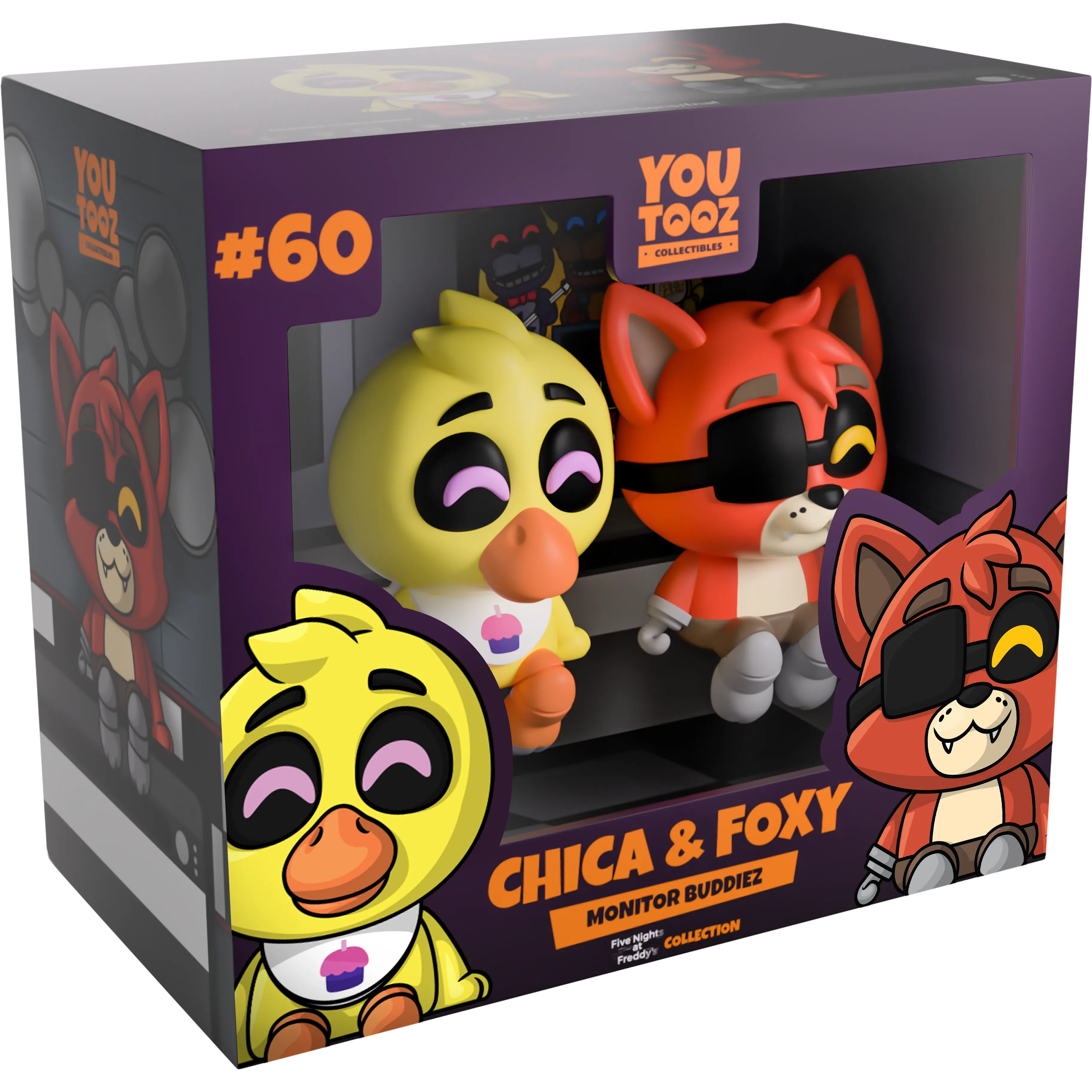 Five Nights at Freddy's: Chica & Foxy: Monitor Buddiez: Vinyl Figures: YouTooz