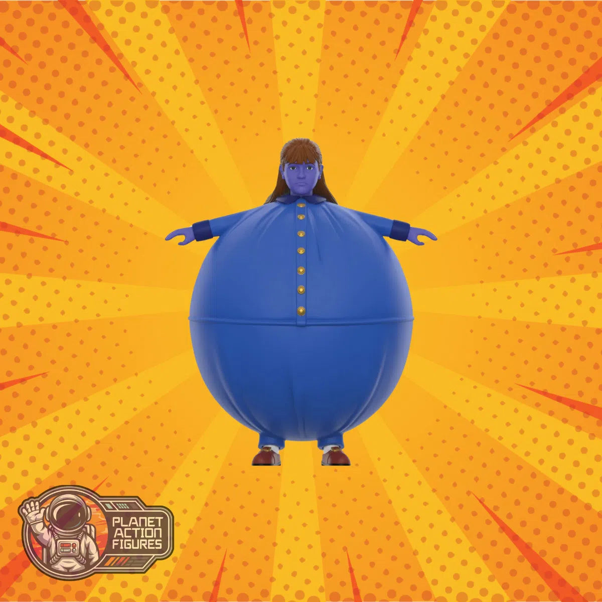 Willy Wonka & The Chocolate Factory (1971): Violet Beauregarde: (Blueberry): Wave 03: ReAction: Action Figure: Super7