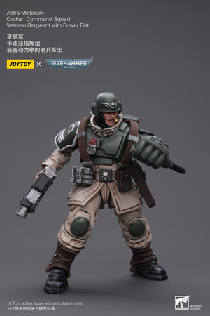 Warhammer 40k: Astra Militarum: Cadian Command Squad: Veteran Sergeant with Power Fist-Joy Toy