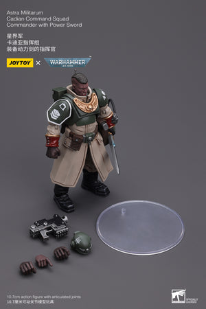 Warhammer 40k: Astra Militarum: Cadian Command Squad: Commander with Power Sword-Joy Toy