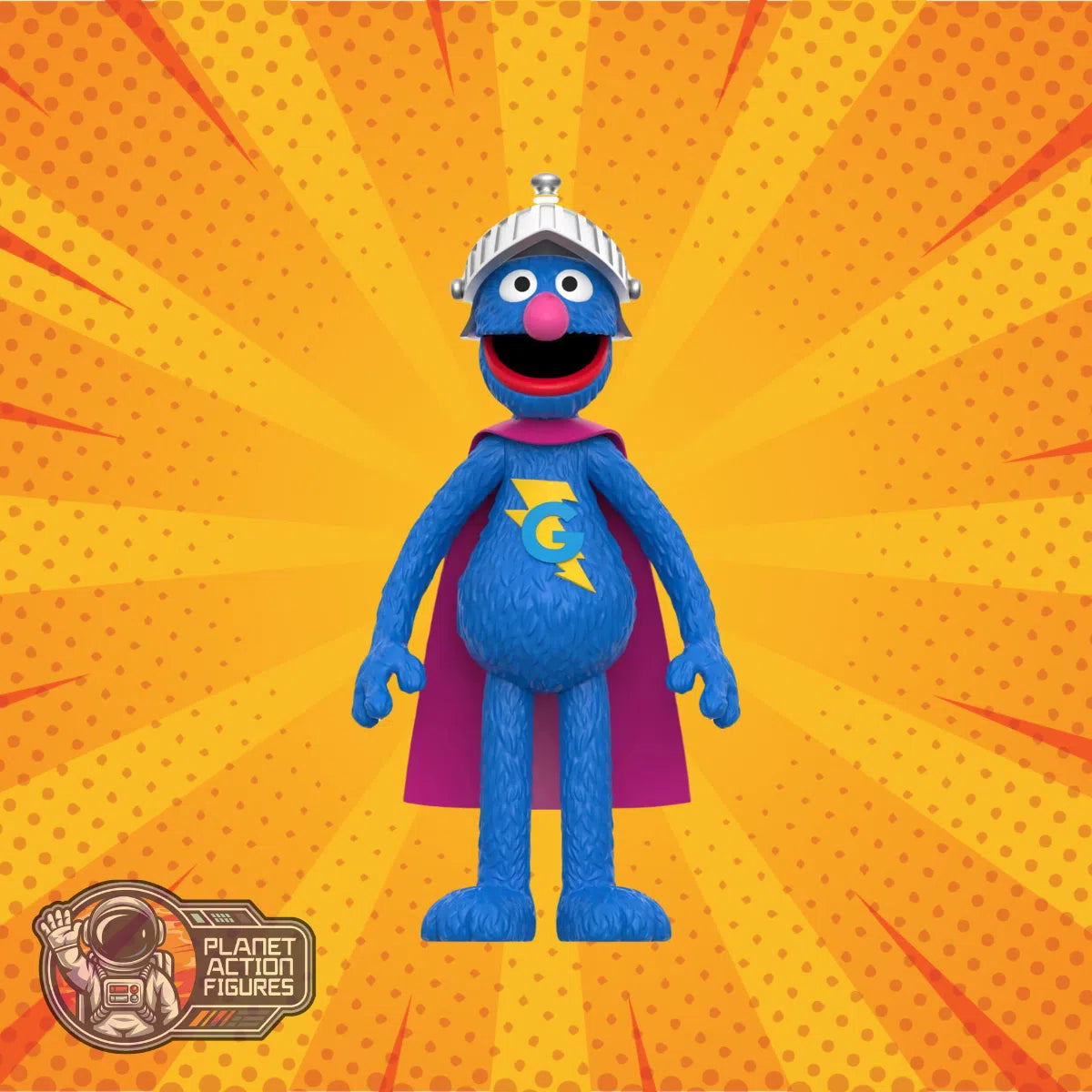 Sesame Street: Super Grover: Wave 03: ReAction: Action Figure: Super7