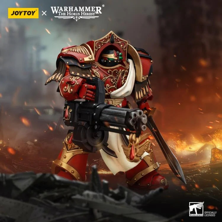 Warhammer The Horus Heresy: Blood Angels: Crimson Paladins Squad: Crimson Paladin With Iliastus Assault Cannon: Action Figure: Joy Toy