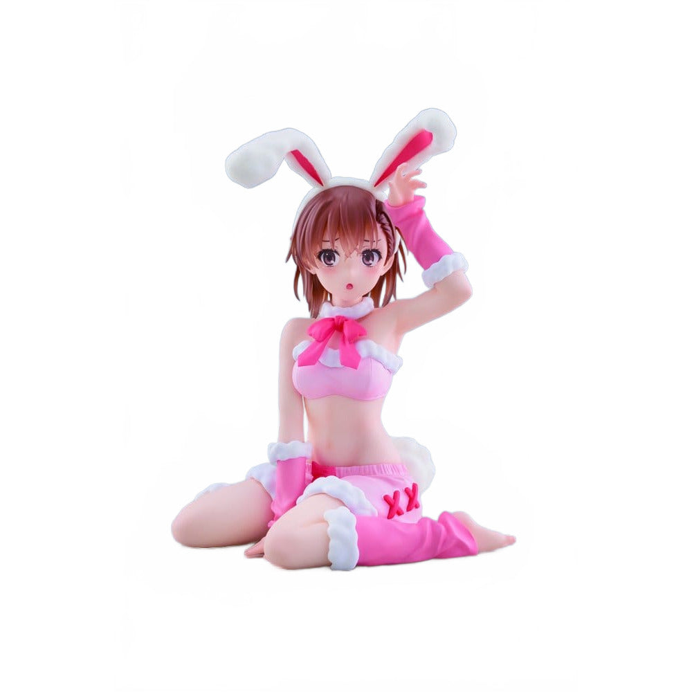 A Certain Scientific Railgun Moflock PVC Figure Mikoto Misaka (Fluffy Bunny Ver.) 13 cm - Taito Prize Statues