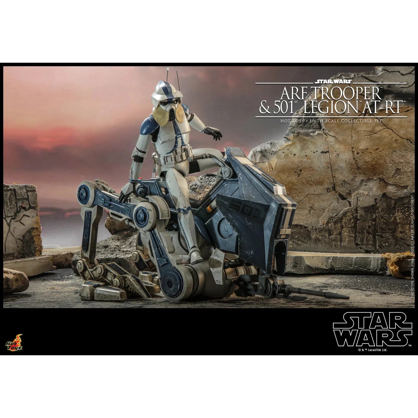 ARF Trooper & 501st Legion AT-RT: Star Wars The Clone Wars: TMS91 Hot Toys